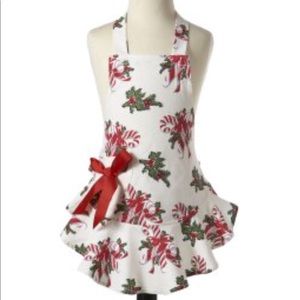 Girls Candy Cane Print Apron - Jessie Steele